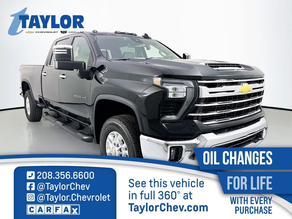 2024 Chevrolet Silverado 3500 HD LTZ in Black — front three-quarter view