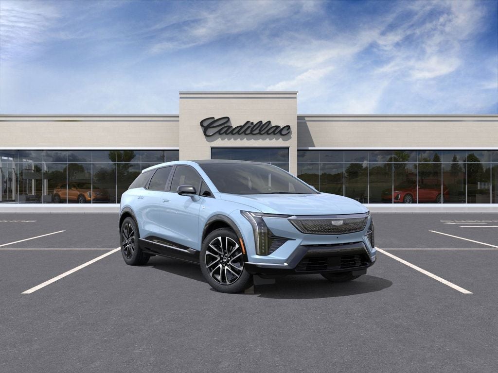2025 Cadillac OPTIQ Sport 2 in Nimbus Metallic — front three-quarter view